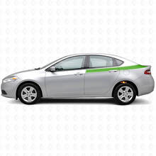Kit d'autocollants en vinyle pour contours accentués latéraux arrière pour Dodge Dart 2013+_3