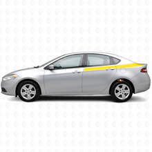 Kit d'autocollants en vinyle pour contours accentués latéraux arrière pour Dodge Dart 2013+_5