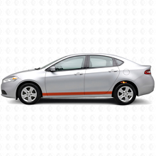 Kit de décalcomanie en vinyle à rayures pour panneau latéral droit pour Dodge Dart 2013+_4