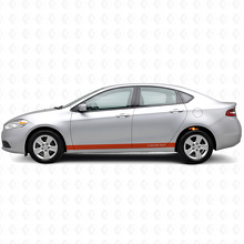 Kit de bandes adhésives personnalisées droites pour bas de caisse pour Dodge Dart 2013+_4