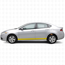Kit de bandes adhésives personnalisées droites pour bas de caisse pour Dodge Dart 2013+_5