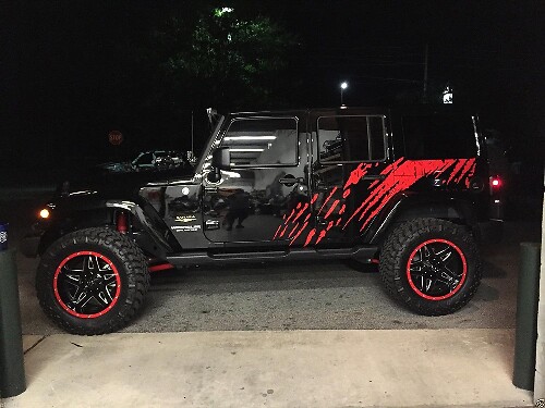 Kit d’autocollants en vinyle graphiques latéraux antiprojections pour Jeep Wrangler Unlimited 2007-18_1