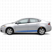 Kit d'autocollants en vinyle à bandes stroboscopiques pour bas de caisse Dodge Dart 2013+_2