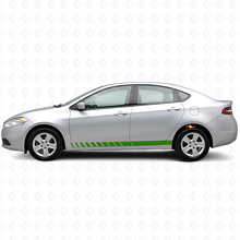 Kit d'autocollants en vinyle à bandes stroboscopiques pour bas de caisse Dodge Dart 2013+_3