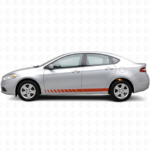 Kit d'autocollants en vinyle à bandes stroboscopiques pour bas de caisse Dodge Dart 2013+_4
