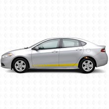 Kit d'autocollants en vinyle à bandes stroboscopiques pour bas de caisse Dodge Dart 2013+_5