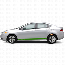 Kit de bandes latérales droites personnalisées en vinyle pour porte Dodge Dart_3