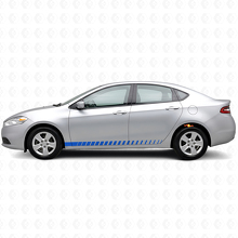 Kit d'autocollants vinyle bandes latérales style course pour Dodge Dart_2