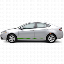 Kit d'autocollants vinyle bandes latérales style course pour Dodge Dart_3