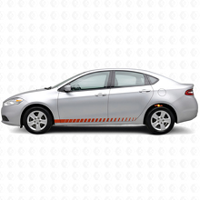 Kit d'autocollants vinyle bandes latérales style course pour Dodge Dart_4