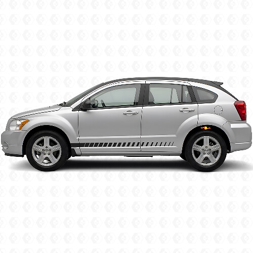 Kit de décalcomanies en vinyle bandes latérales style course pour Dodge Caliber 2007+