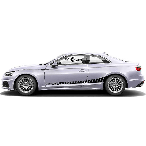 Kit d'autocollants en vinyle à bandes latérales de style stroboscopique pour Audi A5