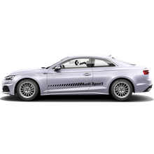 Kit d'autocollants en vinyle à bandes latérales de style stroboscopique pour Audi A5_2