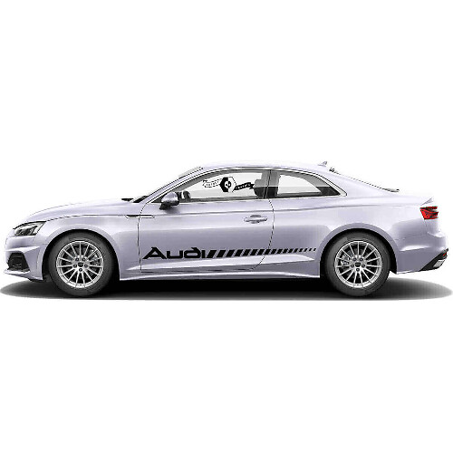 Kit de décalcomanie vinyle latérale de style stroboscopique de marque pour Audi A5