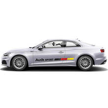 Kit d'autocollants latéraux vinyle de style drapeau allemand pour Audi A5_3