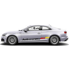 Kit d'autocollants latéraux vinyle de style drapeau allemand pour Audi A5_5