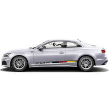 Kit d'autocollants latéraux vinyle de style drapeau allemand pour Audi A5_6