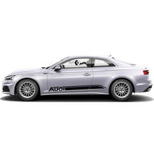 Kit d'autocollants vinyle bandes latérales de marque pour Audi A5_4