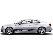 Kit d'autocollants vinyle bandes latérales de marque pour Audi A5_5