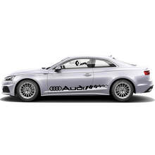 Set d'autocollants vinyle à bandes latérales de contour de marque pour Audi A5_3