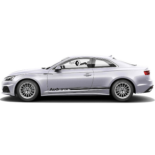 Autocollants Vinyle Bandes Latérales Logo Audi pour Audi A5