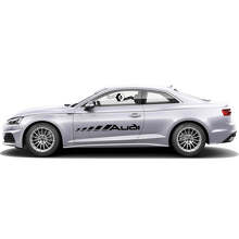 Autocollants Vinyle Bandes Latérales Logo Audi pour Audi A5_4