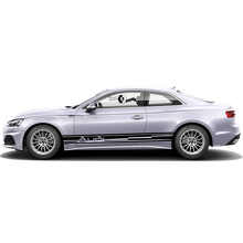 Autocollants Vinyle Bandes Latérales Logo Audi pour Audi A5_5