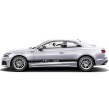 Jeu d'autocollants en vinyle Audi Sport bandes latérales pour Audi A5_4