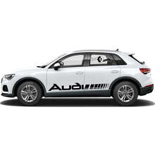 Set d'autocollants vinyle à bandes latérales stroboscopiques de marque pour Audi Q3_3