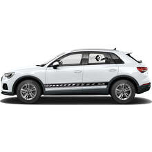 Set d'autocollants vinyle de bandes latérales de contour de marque pour Audi Q3_4