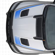 Set de décalcomanies en vinyle style stroboscope en forme de crosse de hockey pour Dodge Ram Sport 2019+_2