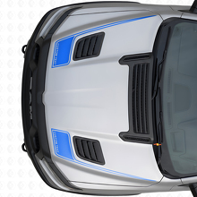 Autocollants Vinyle de Bandes de Capot Personnalisées avec Texte Contour pour Dodge Ram Sport 2019+_2