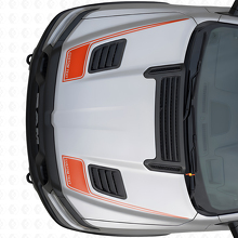 Autocollants Vinyle de Bandes de Capot Personnalisées avec Texte Contour pour Dodge Ram Sport 2019+_4