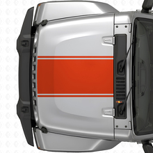 Bande Autocollante Centrale en Vinyle pour Capot Jeep Wrangler 2007+_4