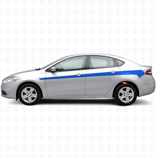 Kit d’autocollants vinyle bandes latérales d’accent pour Dodge Dart 2013+_2