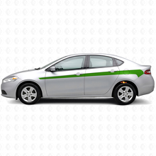 Kit d’autocollants vinyle bandes latérales d’accent pour Dodge Dart 2013+_3