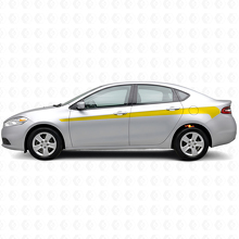 Kit d’autocollants vinyle bandes latérales d’accent pour Dodge Dart 2013+_5