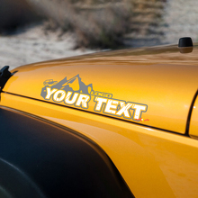 Autocollants en vinyle lettrage style montagne pour édition Jeep Wrangler 2