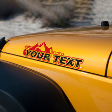 Autocollants en vinyle lettrage style montagne pour édition Jeep Wrangler 3
