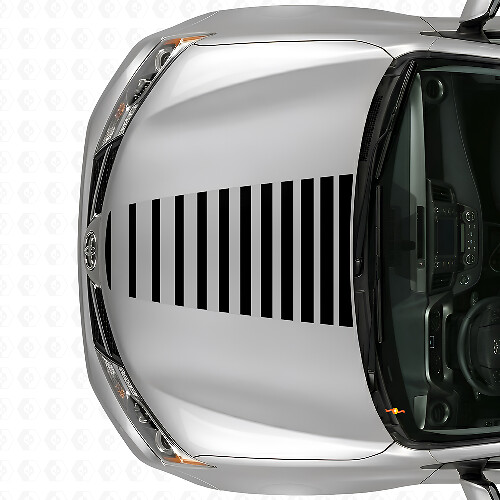 Autocollant vinyle de rayures stroboscopiques pour capot Toyota RAV4 2013+