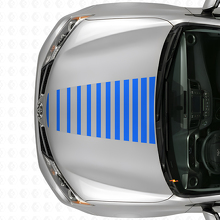 Autocollant vinyle de rayures stroboscopiques pour capot Toyota RAV4 2013+_2