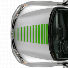 Autocollant vinyle de rayures stroboscopiques pour capot Toyota RAV4 2013+_3