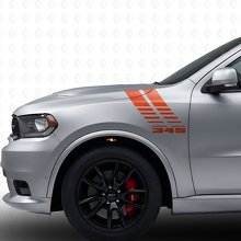 Kit d'autocollants vinyle à bandes stroboscopiques 345 pour ailes avant Dodge Durango 2011+_4
