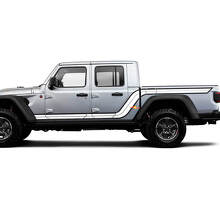 Kit de décalcomanies en vinyle avec doubles bandes latérales pour Jeep Gladiator_2