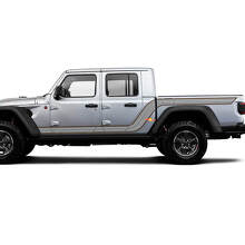 Kit de décalcomanies en vinyle avec doubles bandes latérales pour Jeep Gladiator_3