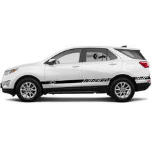 Kit d'autocollants en vinyle avec bandes latérales style course pour Chevrolet Equinox 2021_2