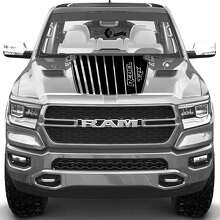 Autocollant en vinyle de bandes sur capot TRX Rebel pour Dodge Ram Rebel 2021+_2