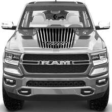 Autocollant en vinyle de bandes sur capot TRX Rebel pour Dodge Ram Rebel 2021+_4