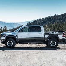 Kit d'autocollants vinyle bandes latérales style Rebel TRX pour Dodge Ram Rebel TRX 2021+_2
