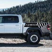 Ensemble d'autocollants en vinyle à bandes latérales TRX Rebel pour Dodge Ram Rebel 2021+_3